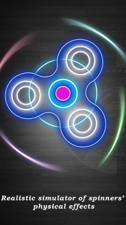 Neon Fidget Spinner Simulator screenshot-3