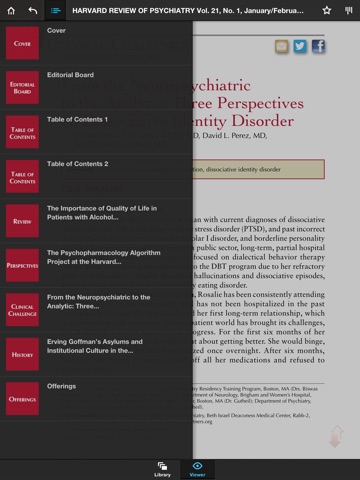 Harvard Review of Psychiatry screenshot 3