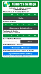 N&uacute;meros da Megasena Captura de tela 2