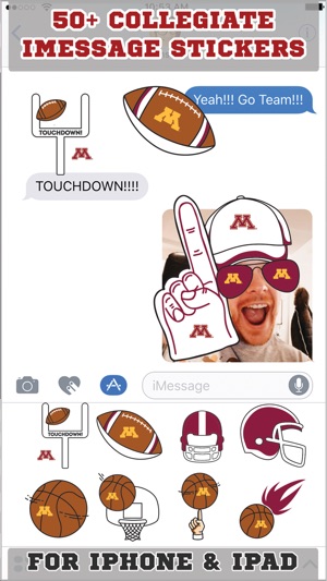 Minnesota Golden Gophers Stickers PLUS - iMessage(圖1)-速報App