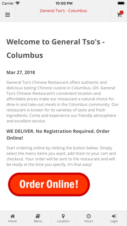 General Tso's Columbus