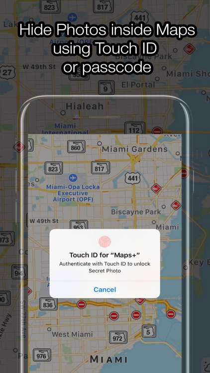 Maps+ Hide Photos inside Maps Using Fingerprint by Lucas Yamashita