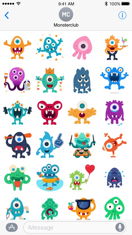 Happy Monster stickers screenshot-3