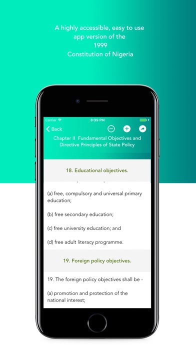 Nigerian Constitution 1999 screenshot 4