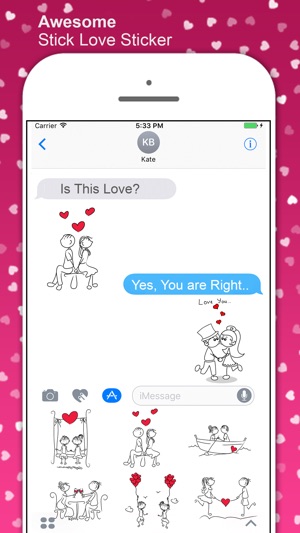 Love Couple Stickers for iMessage(圖4)-速報App