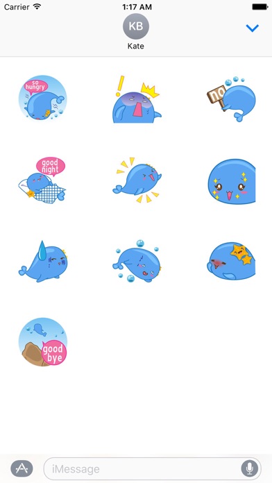 Adorable Little Whale Sticker screenshot 3