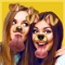 This app lets you to decorate selfie photo with cat face, cute doggy face, emoji, monster, glasses, hat, heart effect, flower crown, and funny style
