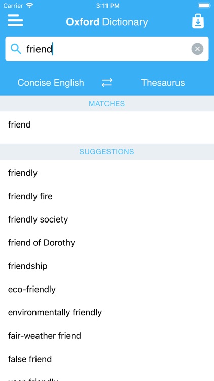 Concise Oxford Dict. & Thes. screenshot-4