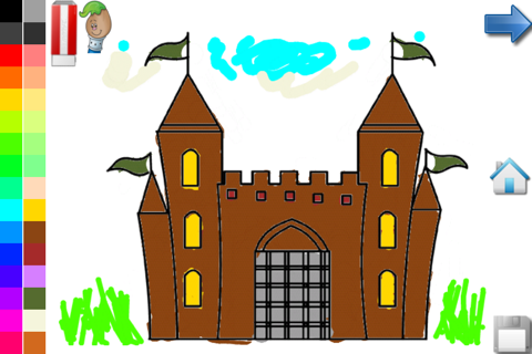 Coloring Book House and Castle screenshot 3