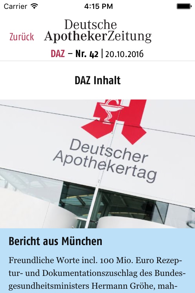 DAZ Deutsche Apotheker Zeitung screenshot 3