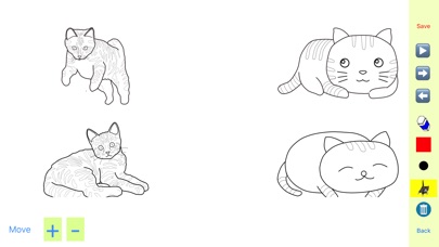 Kitten Cat Moves Coloring Book screenshot 3