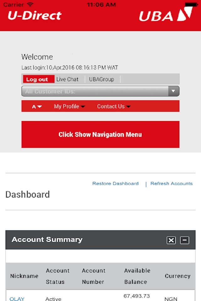 UBA Internet Banking screenshot 3
