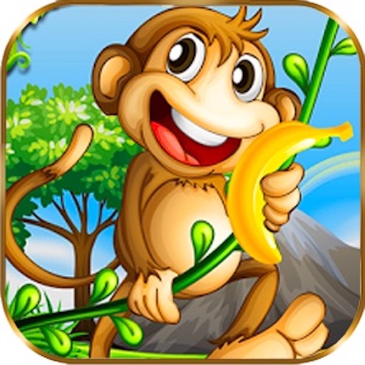 跳跃猴子丛林香蕉跑酷