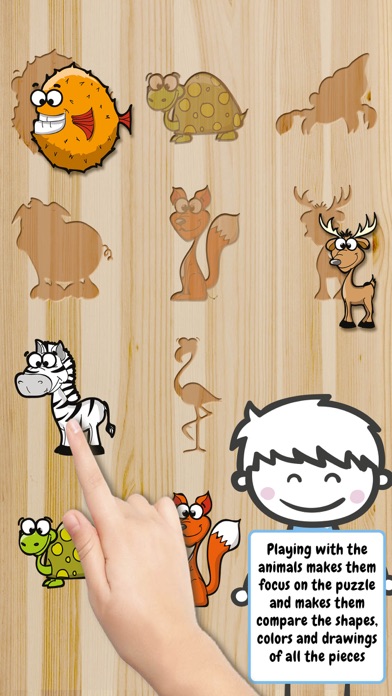 How to cancel & delete Animal Wooden Puzzle Blocks from iphone & ipad 3