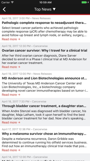 MD Anderson Mobile(圖2)-速報App