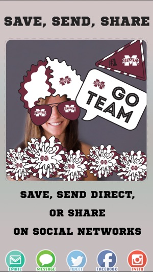 Mississippi St Bulldogs PLUS Selfie Stickers(圖4)-速報App