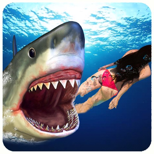 Angry Shark Attack Simulator Icon