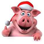 Piggy New Years Eve Stickers