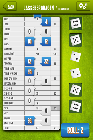 Yatzy Online Complete screenshot 2