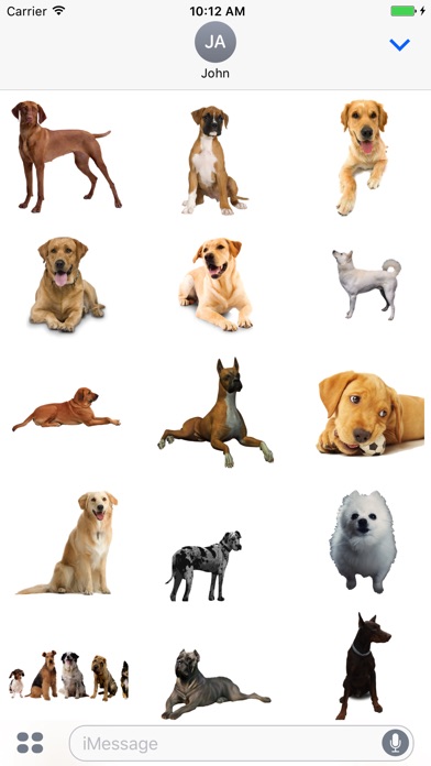 Dogs Stickers for iMessage screenshot 2