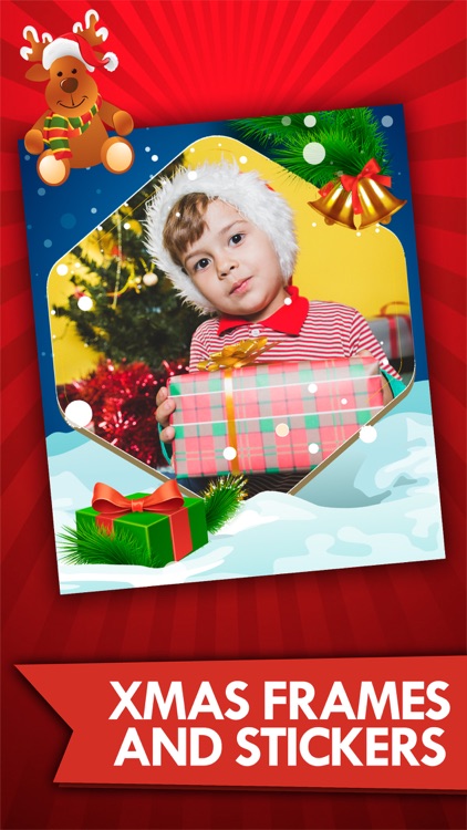 Christmas photos frame editor