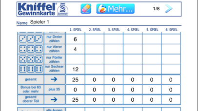 Kniffel Gewinnkarte HDのおすすめ画像2