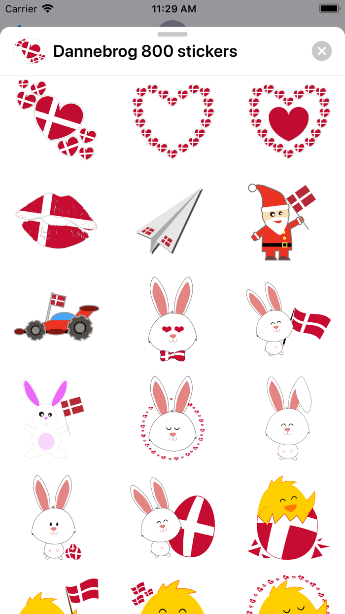 Dannebrog 800 stickers