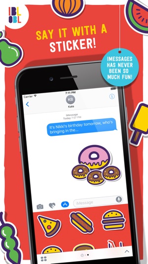 Ibbleobble Food Stickers for iMessage(圖3)-速報App