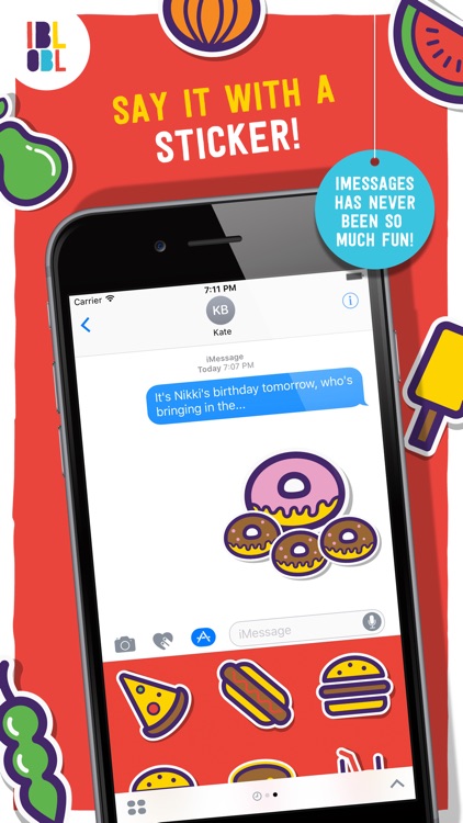 Ibbleobble Food Stickers for iMessage
