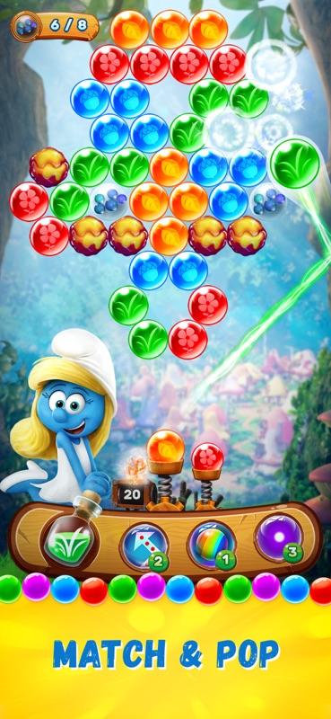 Smurf bubble shooter