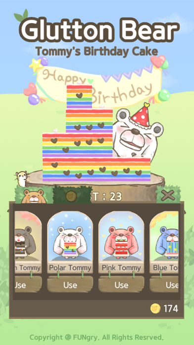 Glutton Bear : Birthday Cake screenshot 4