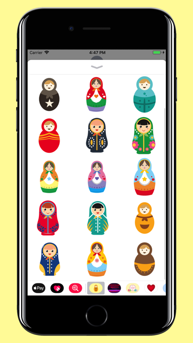 Russian dolls stickers emoji screenshot 2