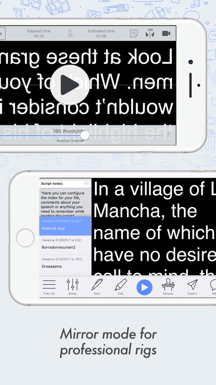 Prof. Hornet - Pro Autocue App