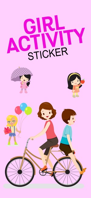 Girls Daily Activity Stickers(圖1)-速報App