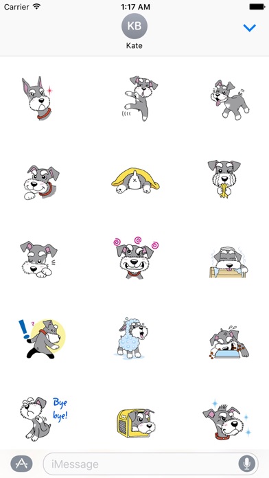Dwarf Schnauzer Dog Sticker screenshot 2