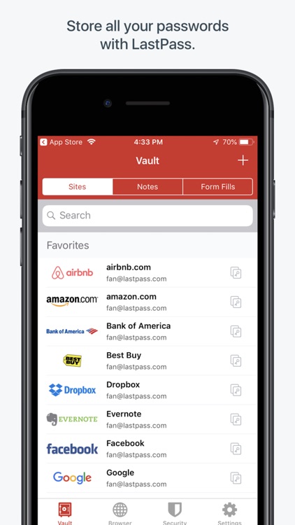 LastPass Password Manager screenshot-0