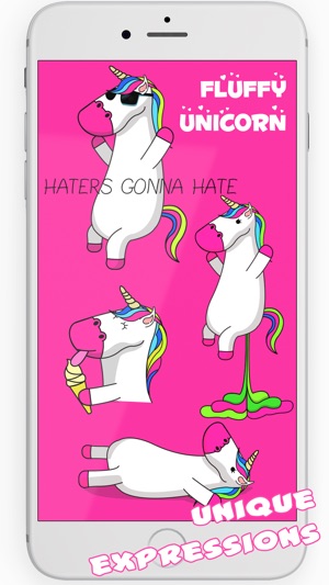 Unicorn Stickers animated Fluffy Unicorn Emojis(圖2)-速報App