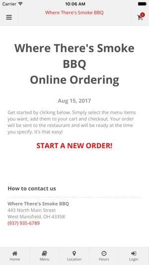 Where There's Smoke BBQ Online Ordering