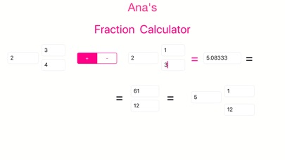 Fraction Calculator by Ana screenshot 2