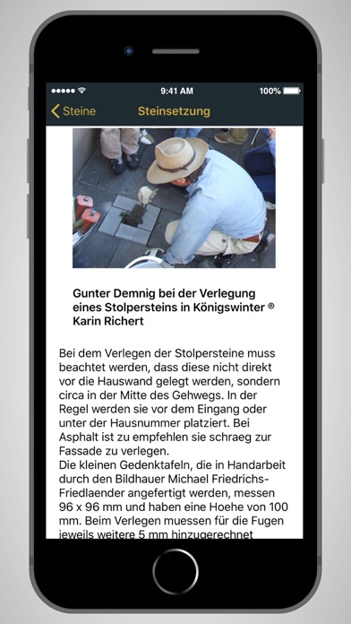 How to cancel & delete Stolpersteine from iphone & ipad 2