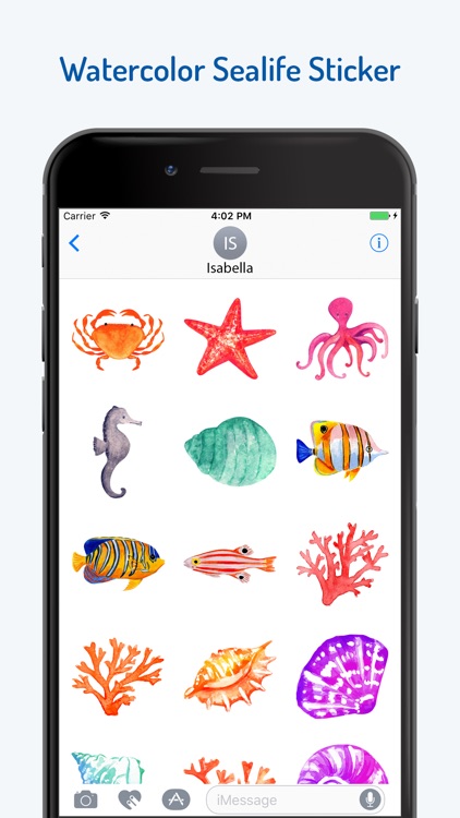 Watercolor Sea Life Emojis