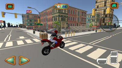City Pizza Delivery Bike Rider screenshot 3
