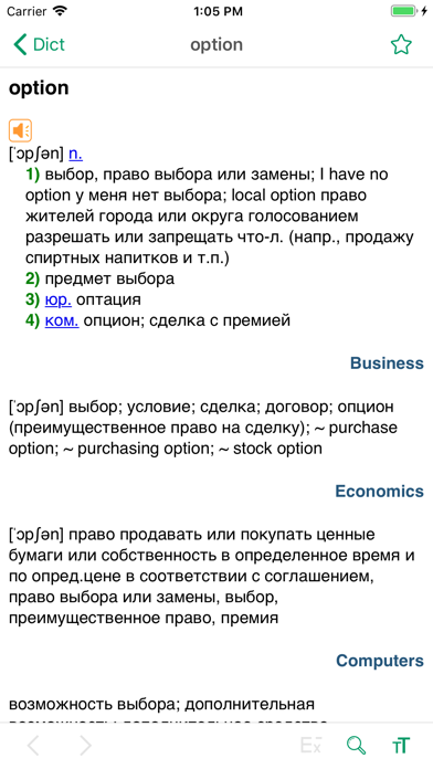 Dict Big EN-RU. English-Russian / Russian-English Dictionary Screenshot 5