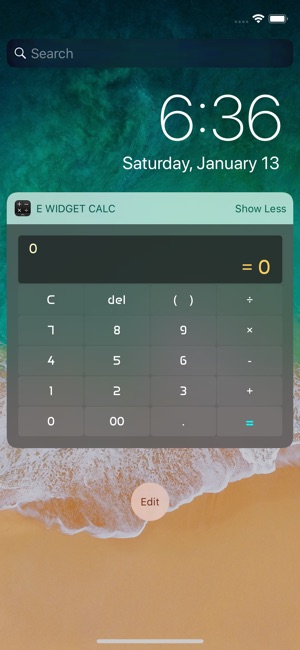 E Widget Calc