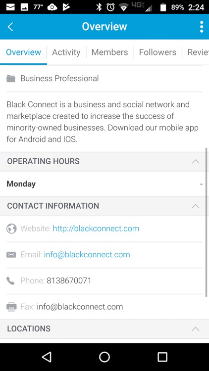 Black Connect for iPhone