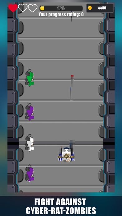 Cat vs Zombies Armored Fight screenshot 2