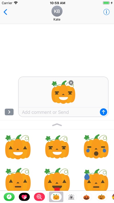 Pumpkin emoji for iMessage screenshot 3