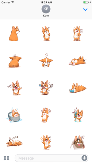 Cute Corgi Animated Sticker(圖2)-速報App