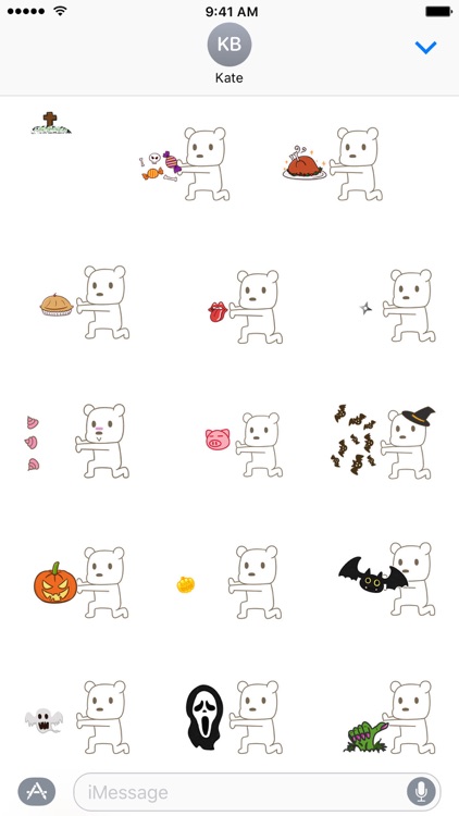 KongFu Bear (Halloween) - NHH Animated Stickers