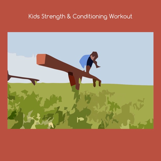 Kids strength and conditioning workout icon